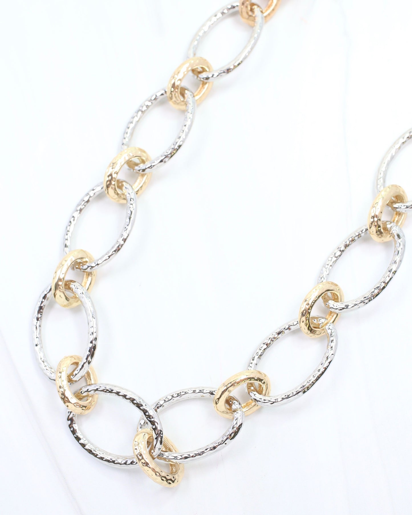 Lucinda Link Necklace Gold-Silver