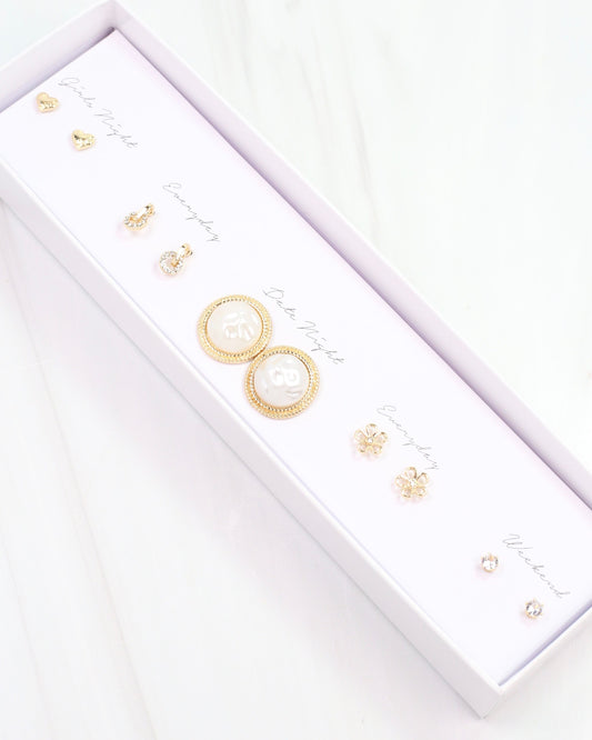 Riley Earring Set Gold