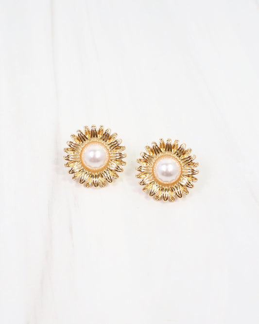 Fiona Pearl Earring WR Gold