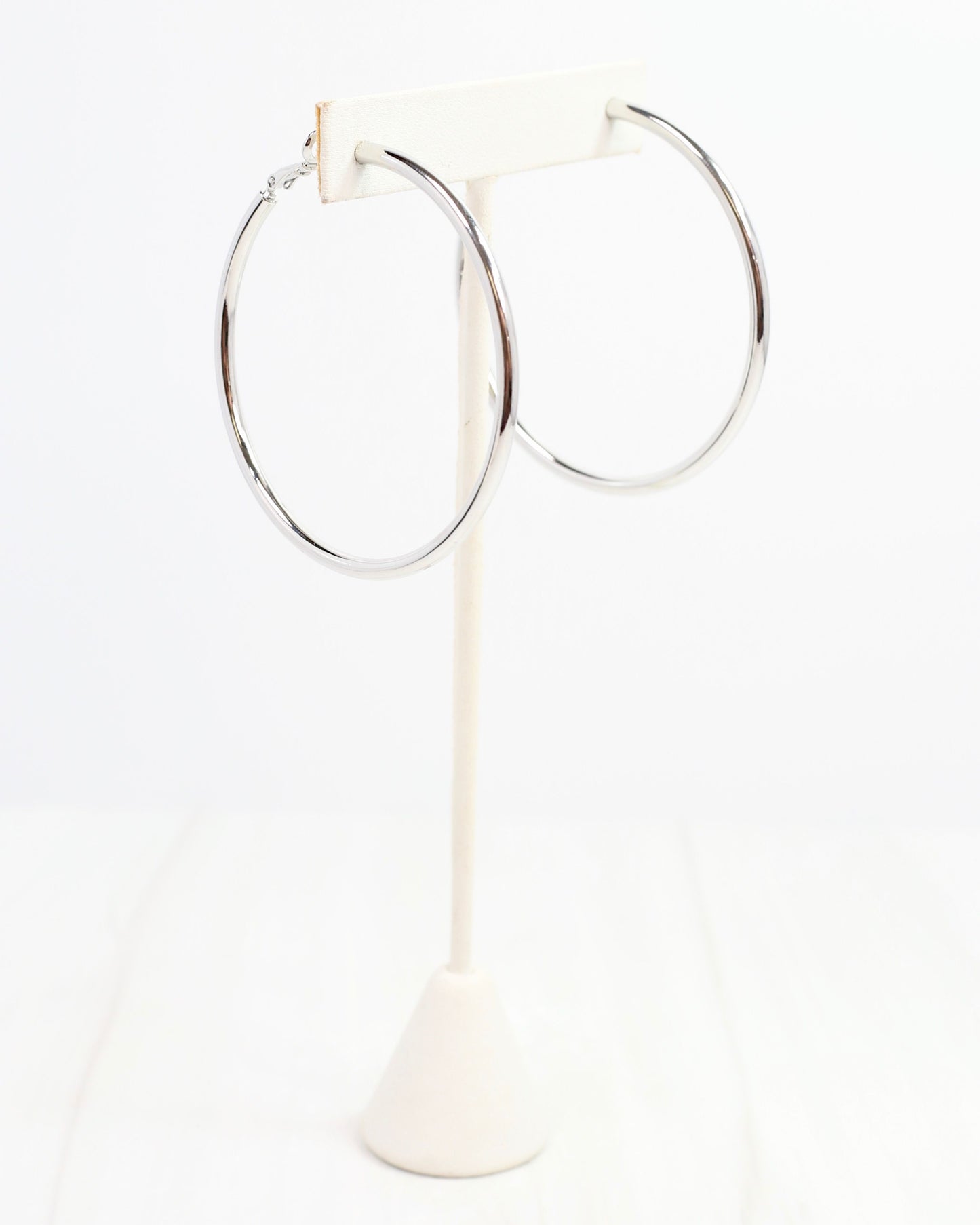 Fernando Hoop Earring Shiny Silver