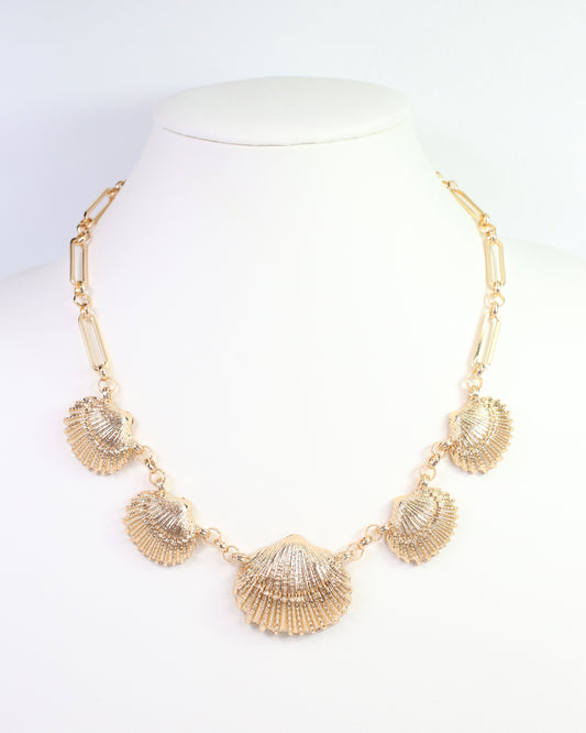 Brizo Shell Link Necklace Gold