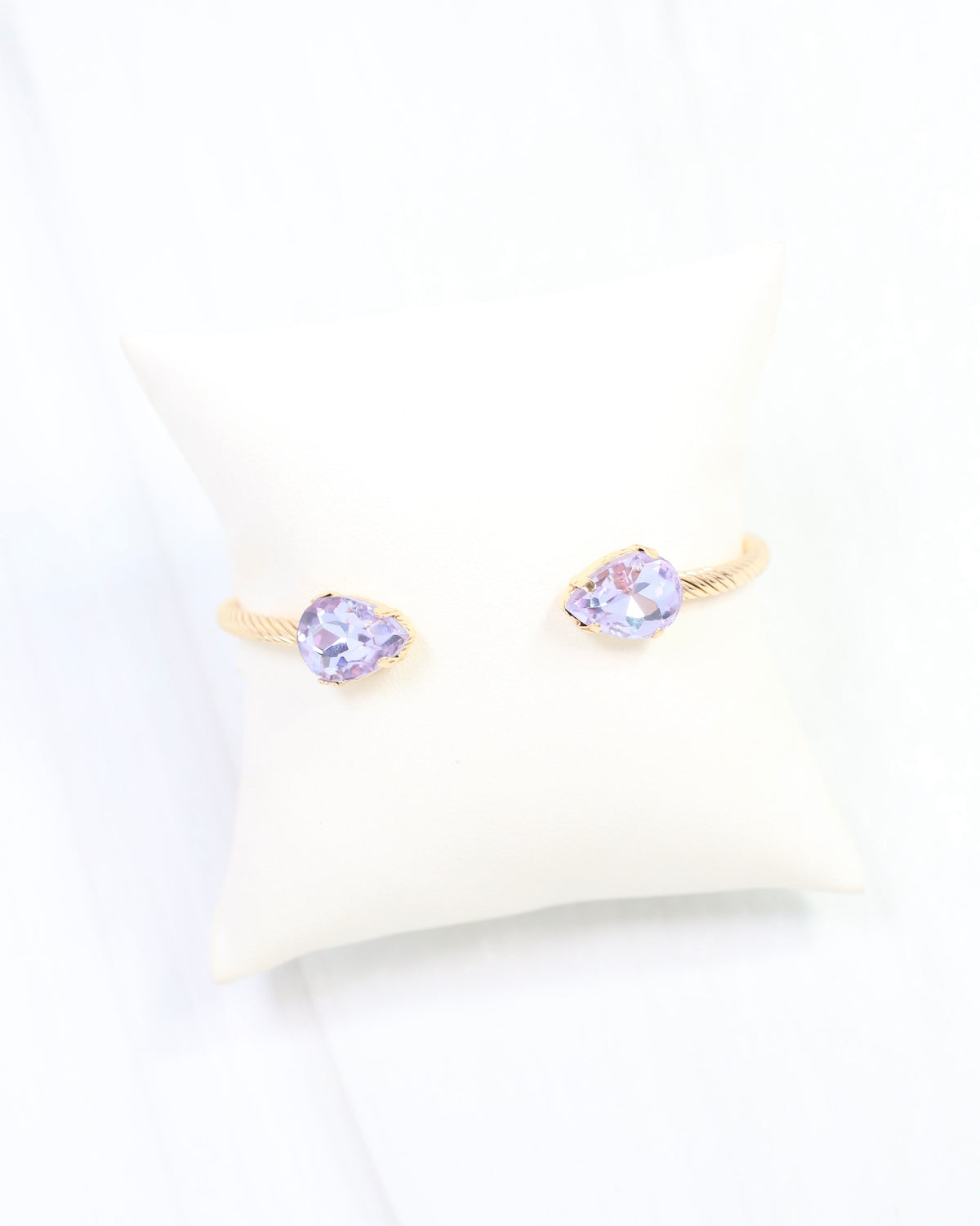 Cobb Crystal Bangle Bracelet WR Lavender