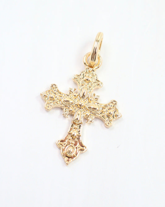 Tory Cross Charm Gold
