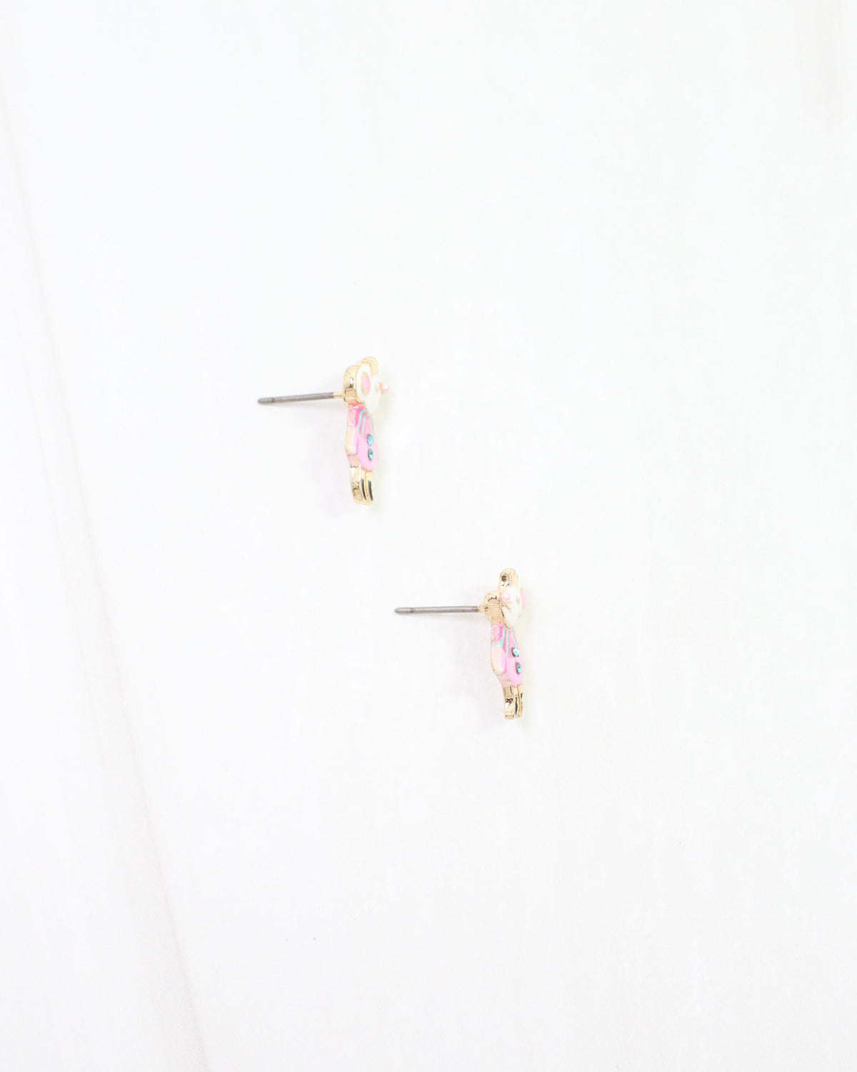 Merry Mouse King Stud Earring Pink
