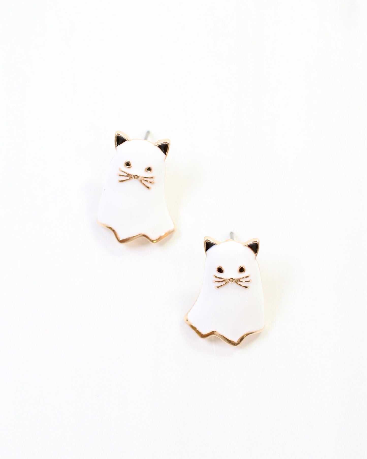 Ghouly Ghost Cat Stud White