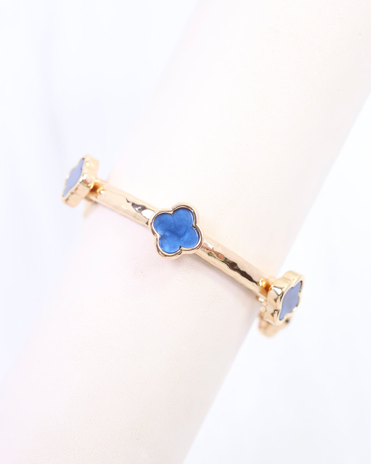 Reuben Clover Stretch Bracelet Blue