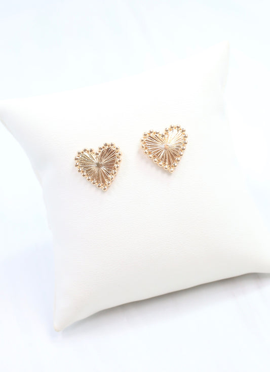 Paulson Heart Earring Gold