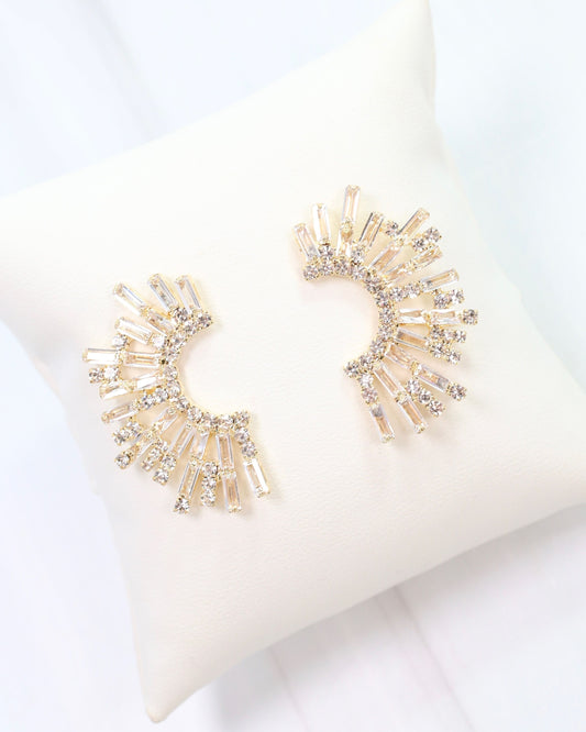 Fallon CZ Earring Gold