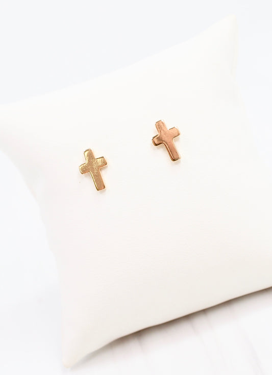 Christy Cross Earring Gold