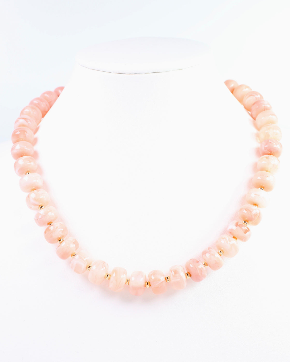 Tanner Beaded Necklace Pink