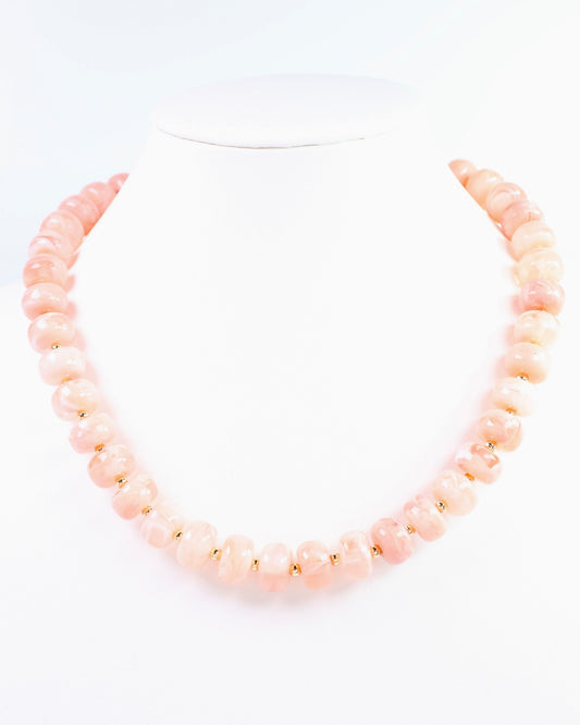Tanner Beaded Necklace Pink