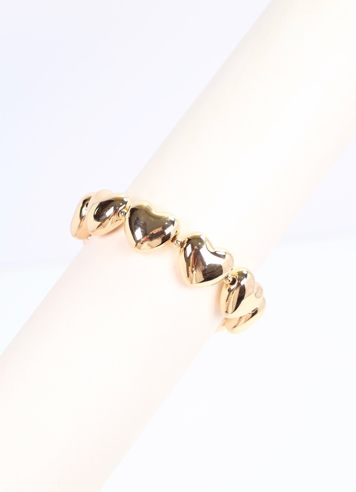 Snyder Puff Heart Bracelet SHINY GOLD