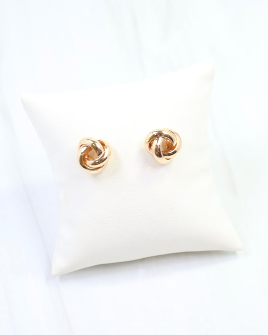Claudia Knot Stud Earring Gold