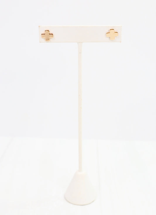 Rawls Cross Earring Gold