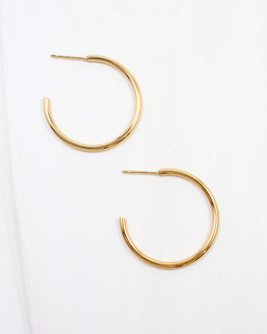 Mayor Thin Hoop Earring Gold