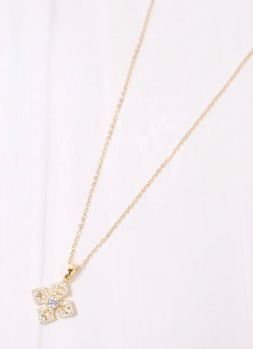 Maggie CZ Necklace GOLD