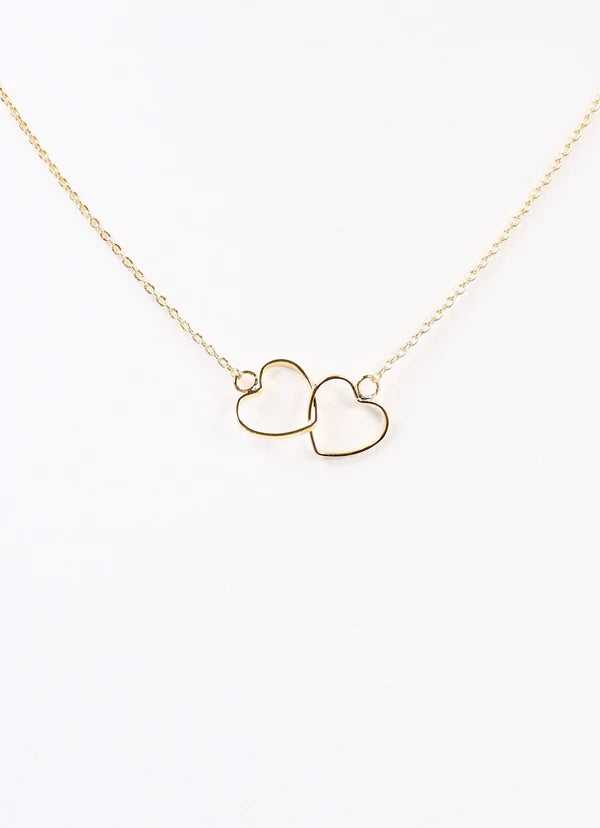 Theresa Heart Necklace Gold