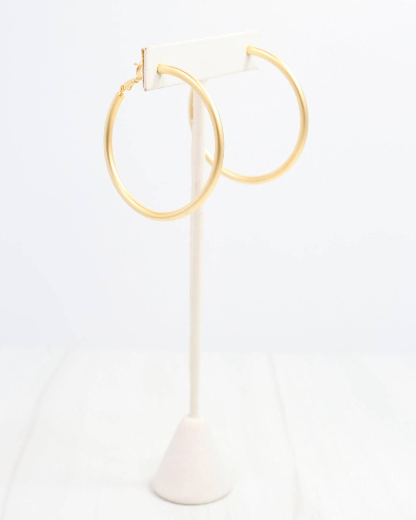 Lucille Hoop Earring Matte Gold