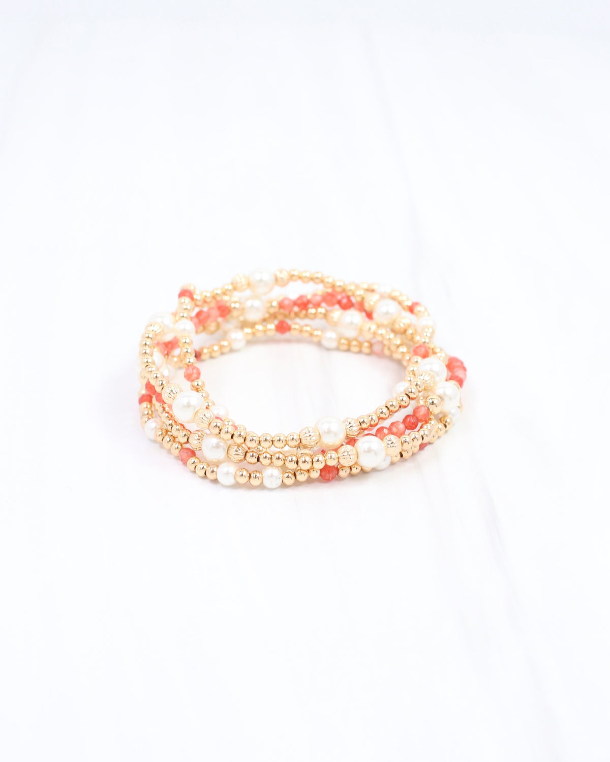 Maneh Beaded Bracelet Set Blush