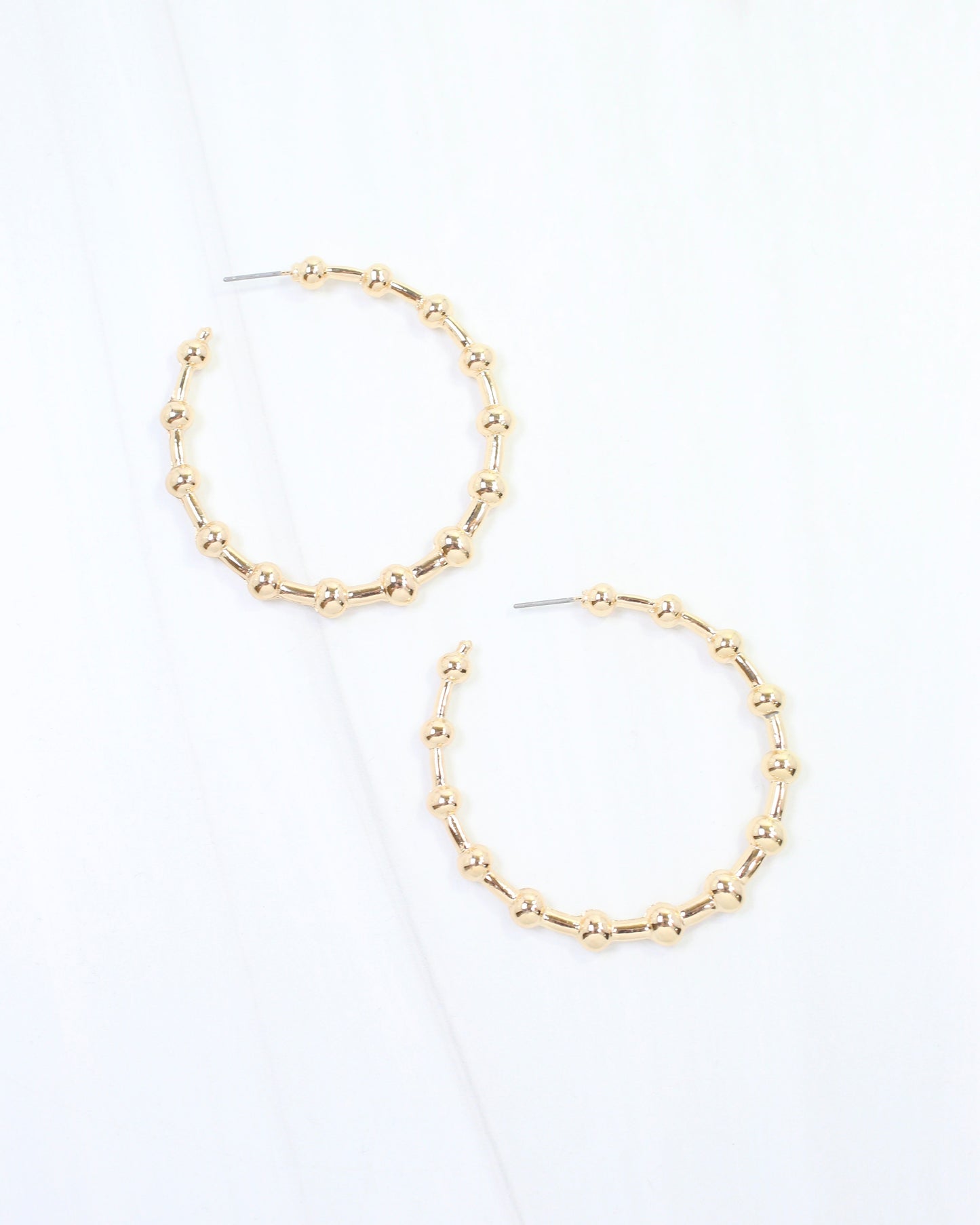 Layne Ball Hoop Earring Gold