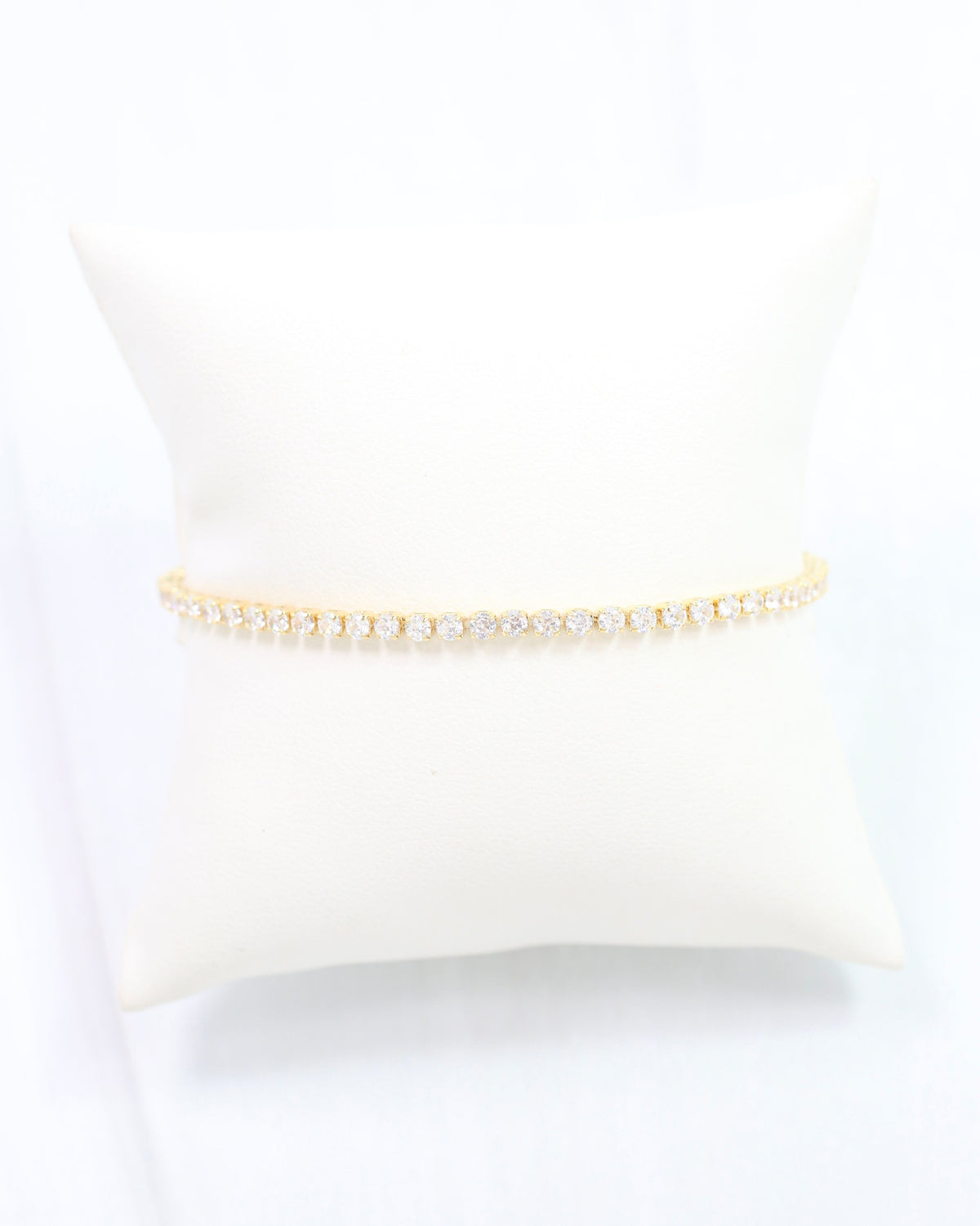 Luna Small CZ Tennis Bracelet WR GOLD