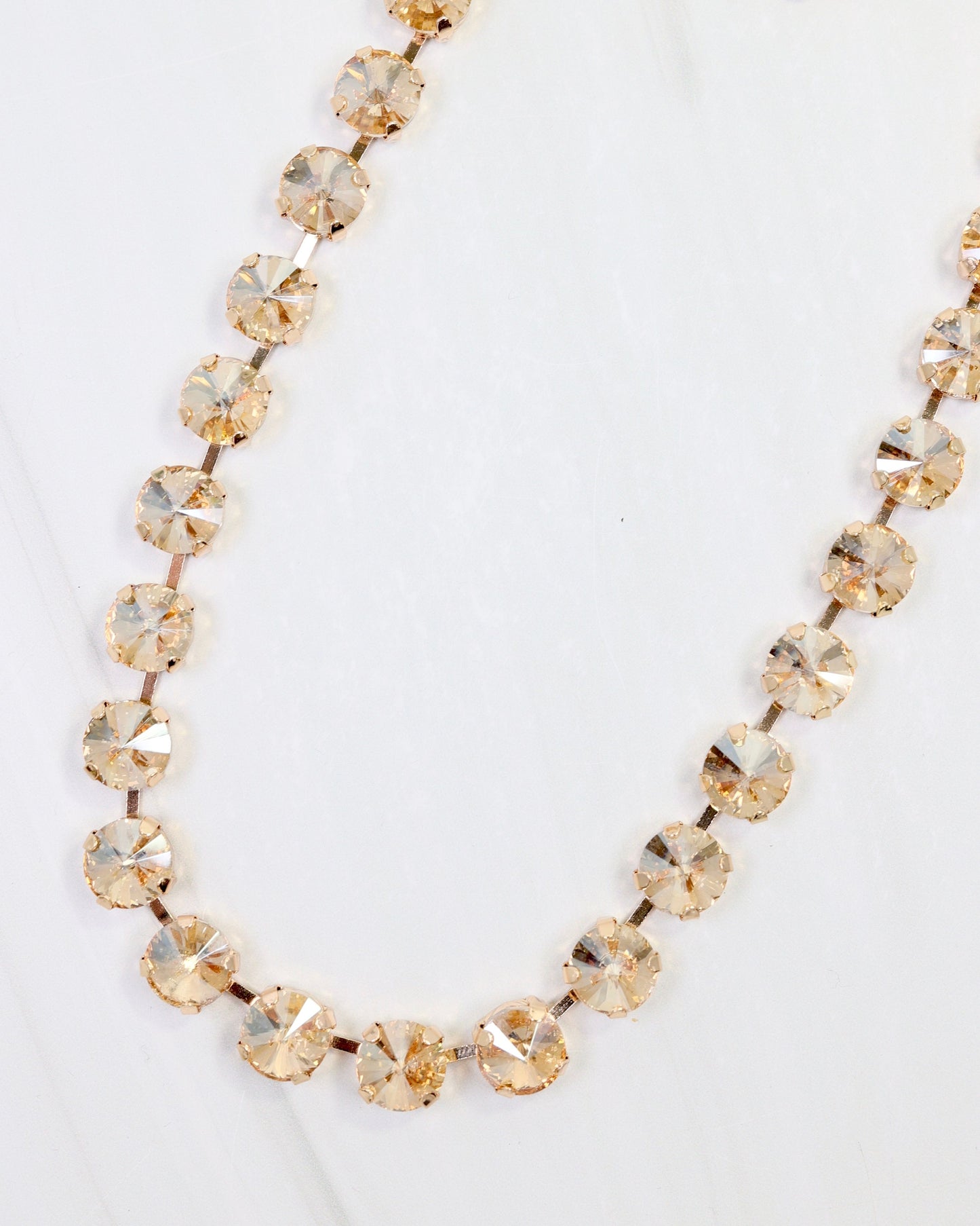 Radcliffe Rhinestone Necklace Champagne