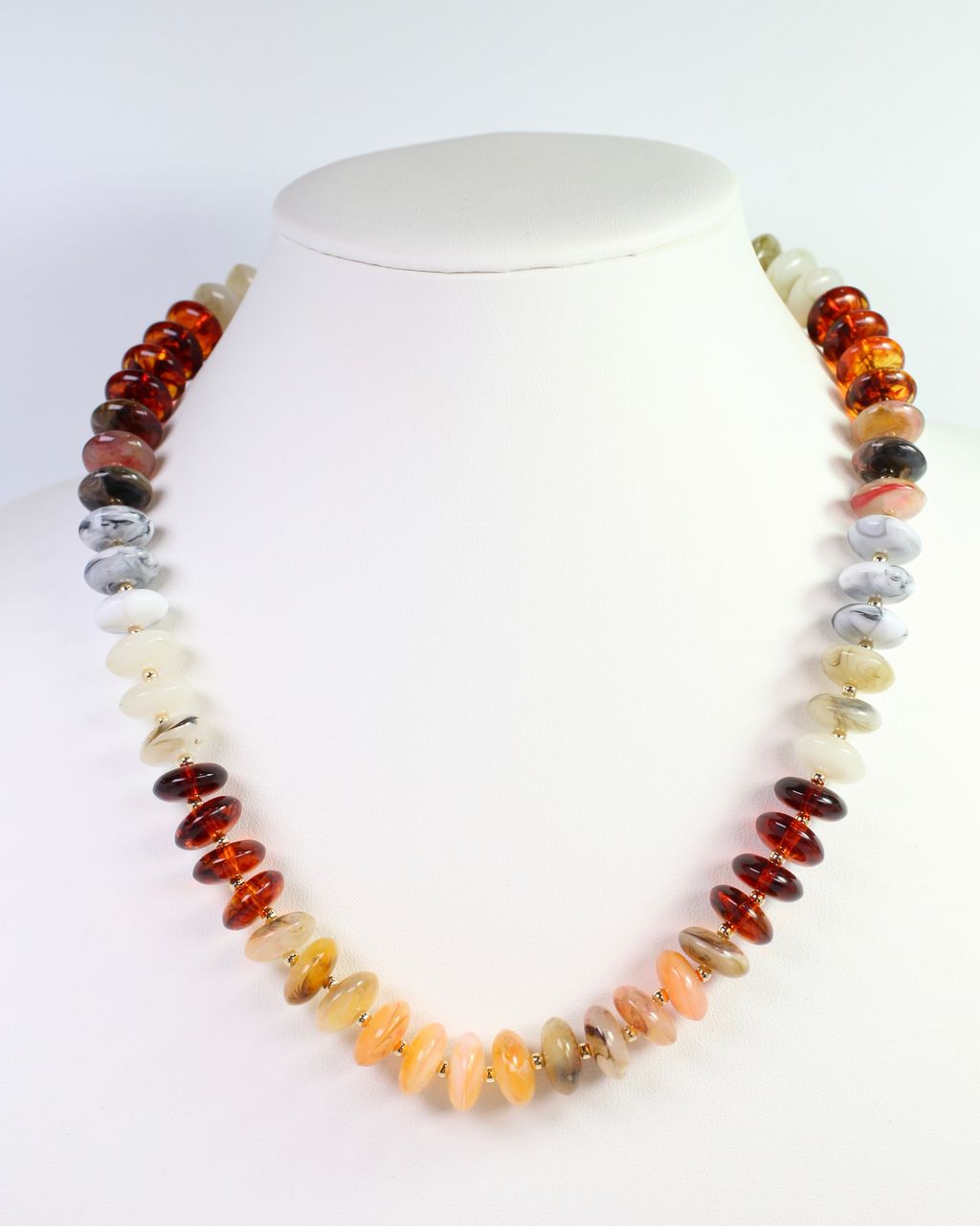 Belfast Stone Beaded Necklace Natural Multi