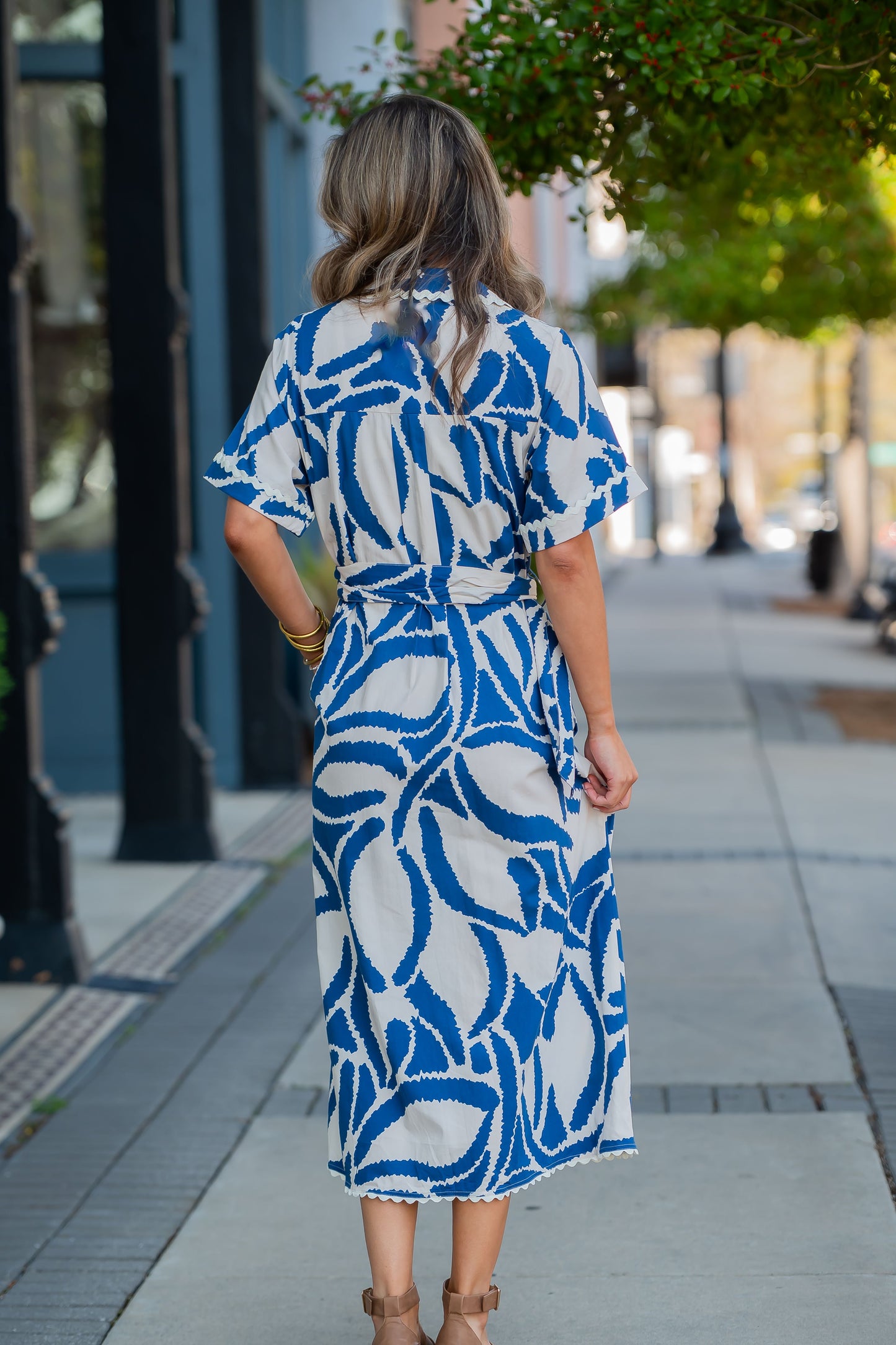 Set Sail Rattan Buckle Shirt Dress