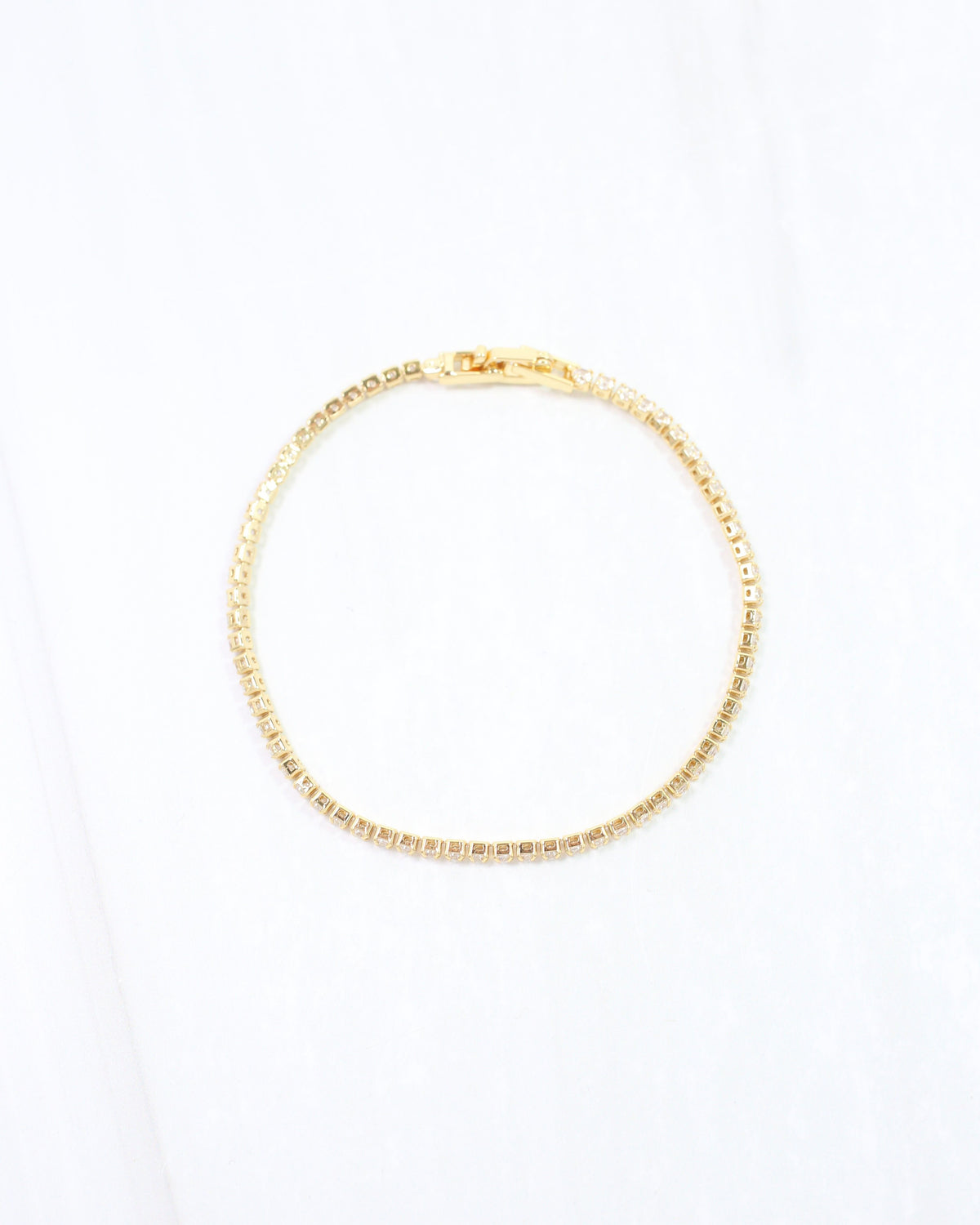 Luna Delicate CZ Tennis Bracelet WR Gold