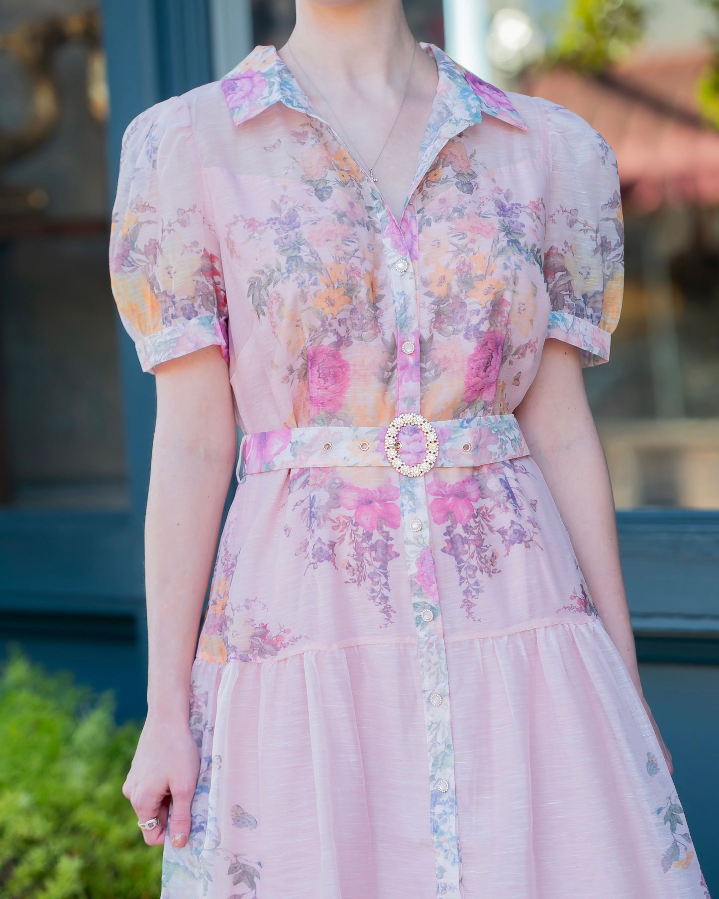 Eden Floral Short Sleeve Dress
