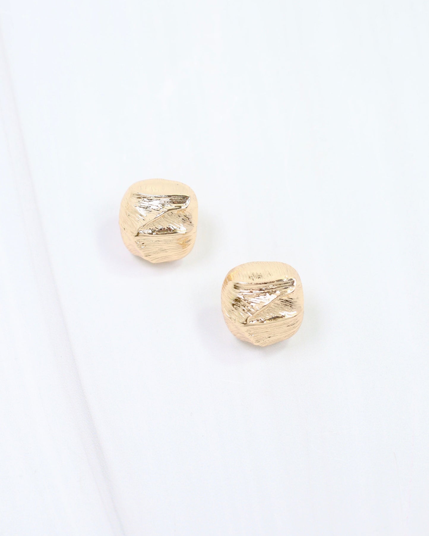 Bellefontaine Flower Bud Post Earring Gold