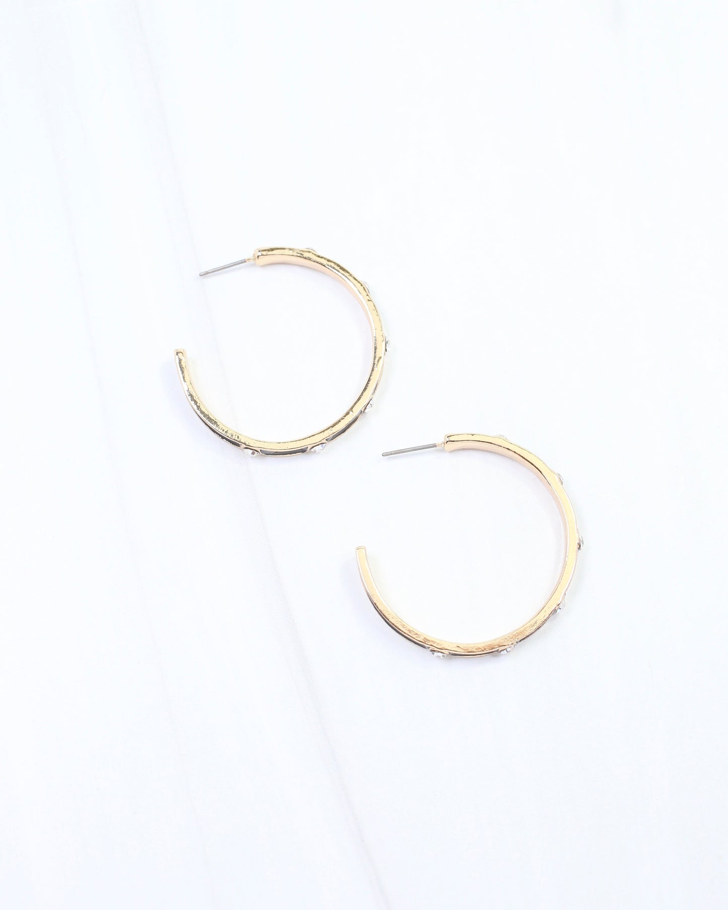 Bramwell Enamel Hoop Earring Black