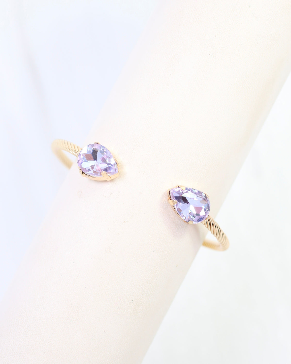 Cobb Crystal Bangle Bracelet WR Lavender