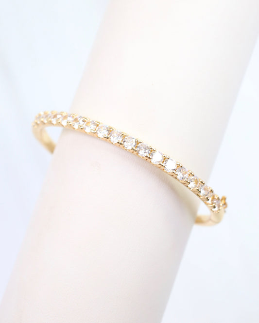 Golden Sands CZ Bangle WR Gold