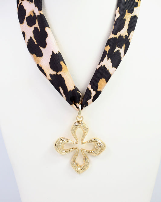 Oxford Open Cross Charm Gold