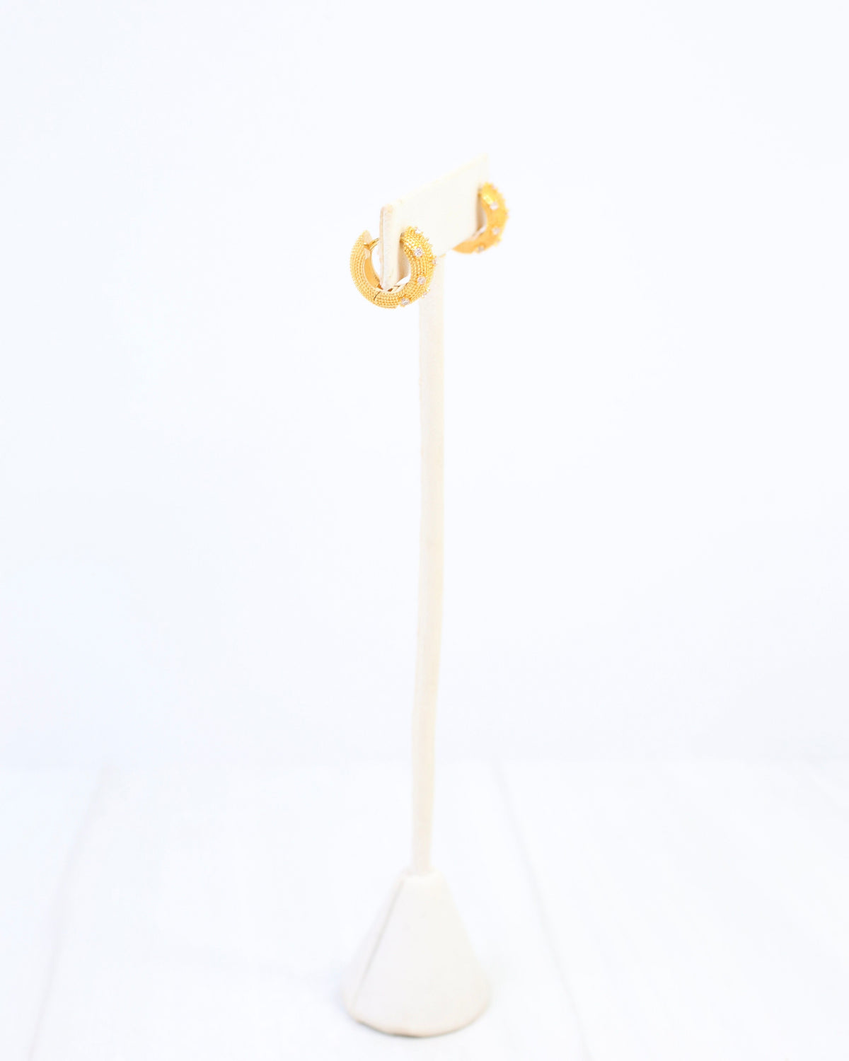 Essex Bold CZ Huggie  Earring WR Gold