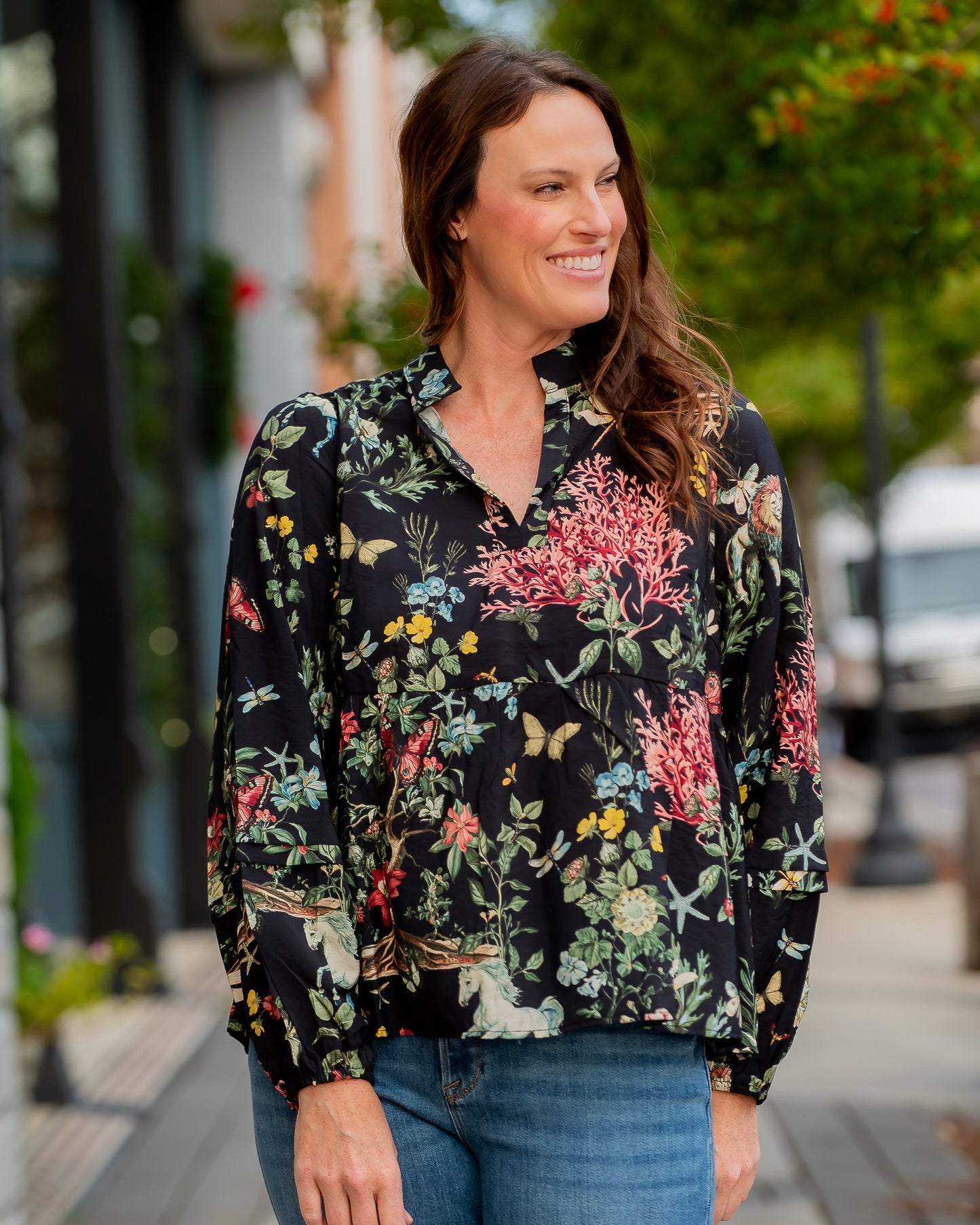 Lake Louise Floral Top