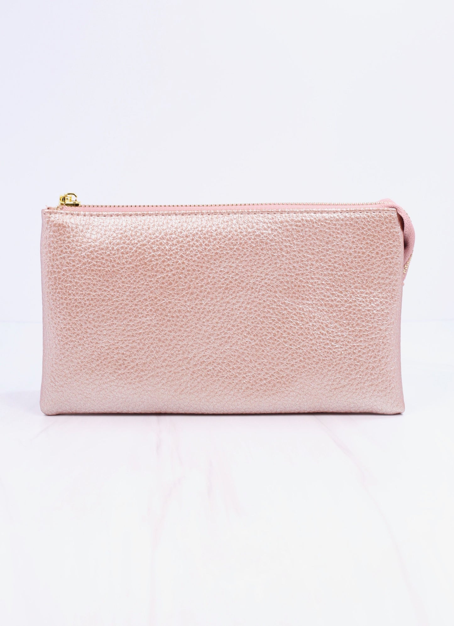 Liz Crossbody Bag Metallic Blush