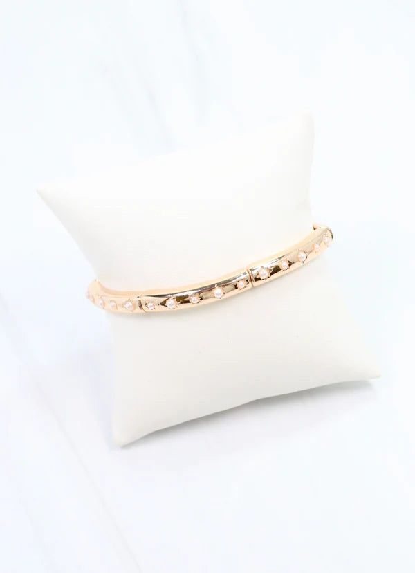 Darcell Pearl Bracelet Gold