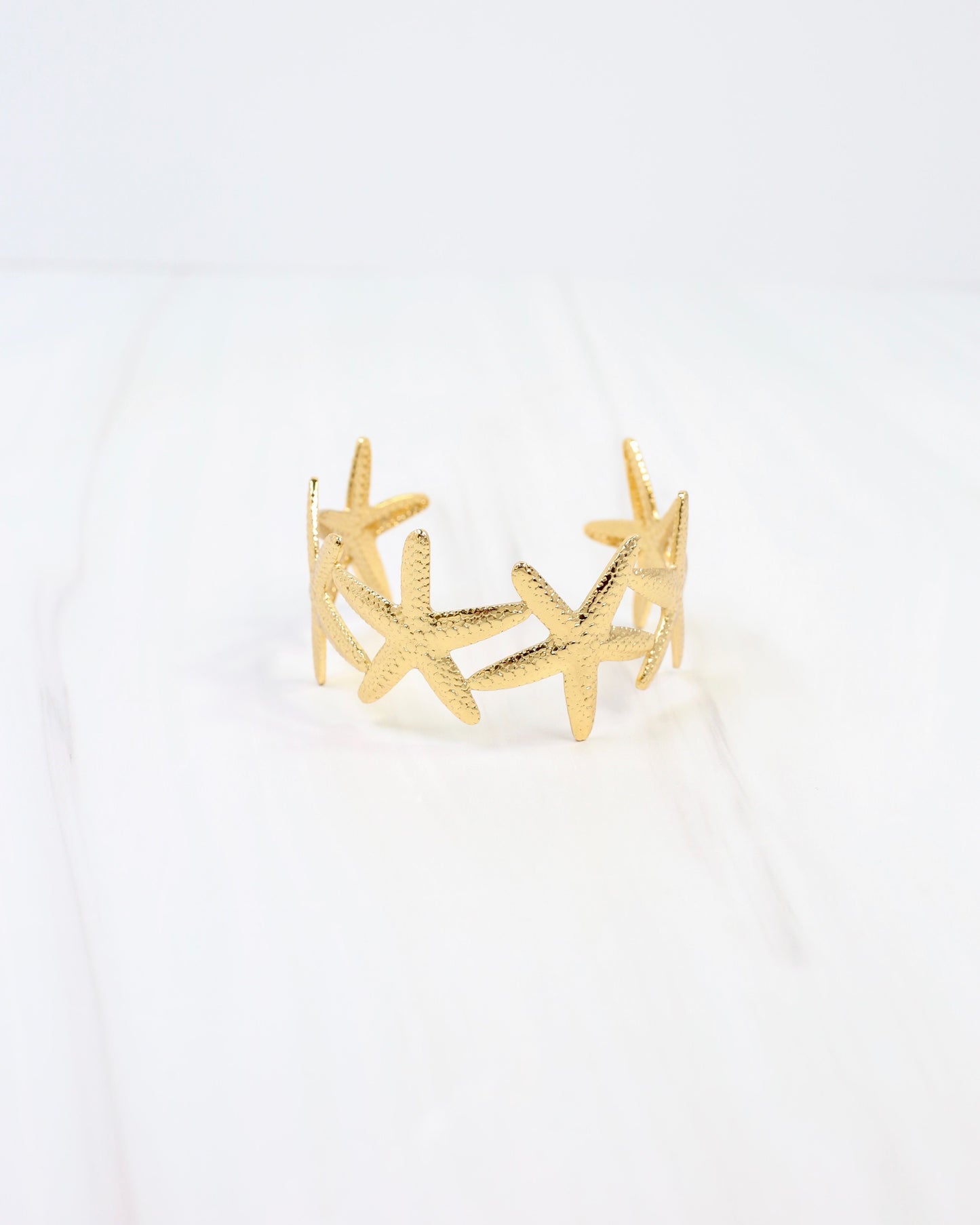Meridian Starfish Cuff Bracelet Gold