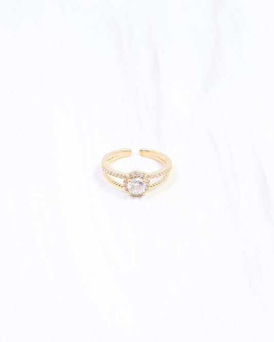 Nyla CZ Ring WR Gold