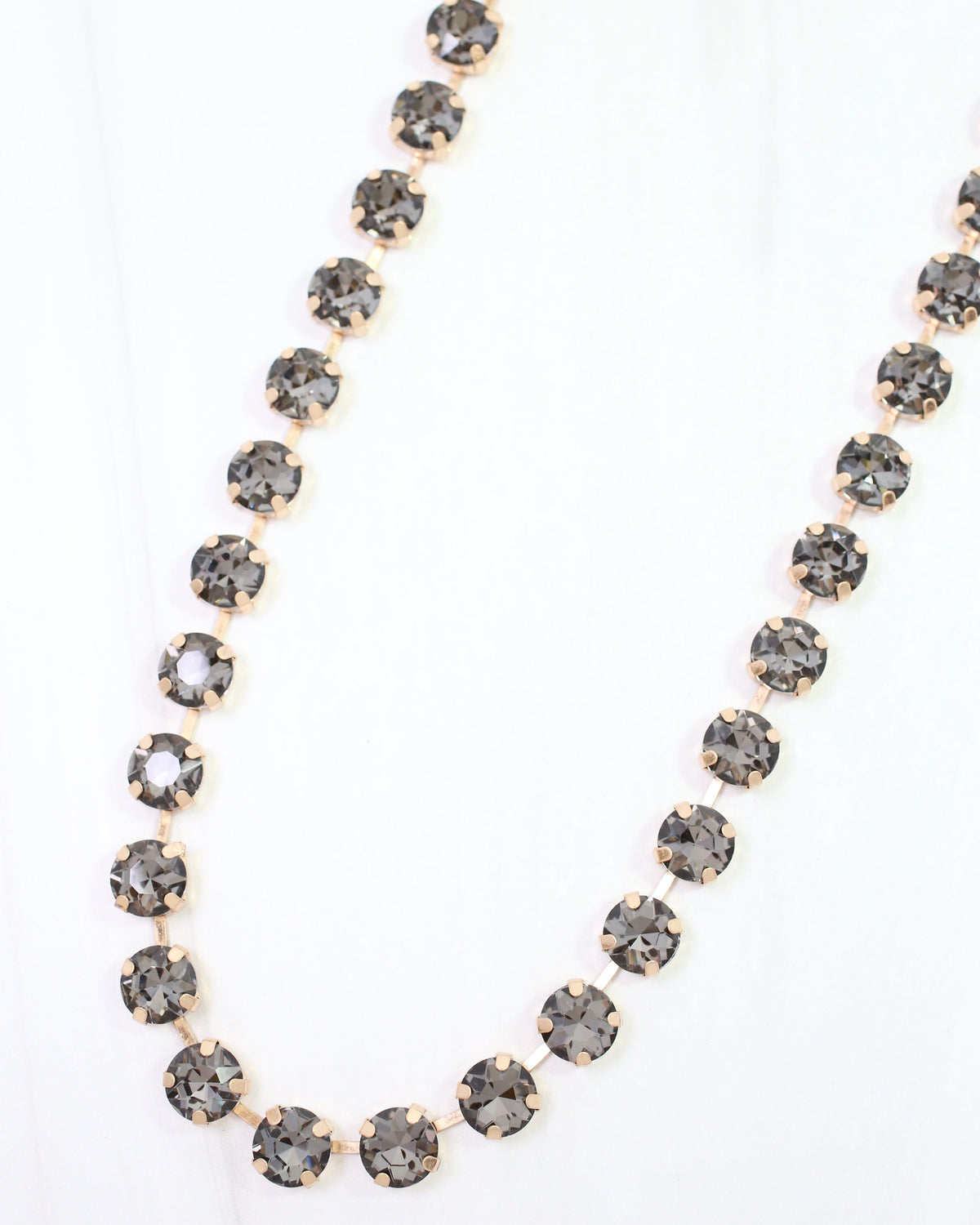 Andi Rhinestone Necklace Black Diamond