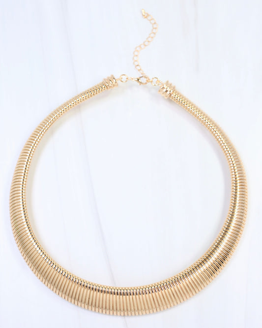 Middletown Structured Chain Necklace Gold