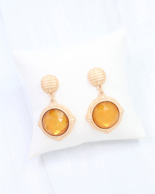 Simms Stone Drop Earring Champagne