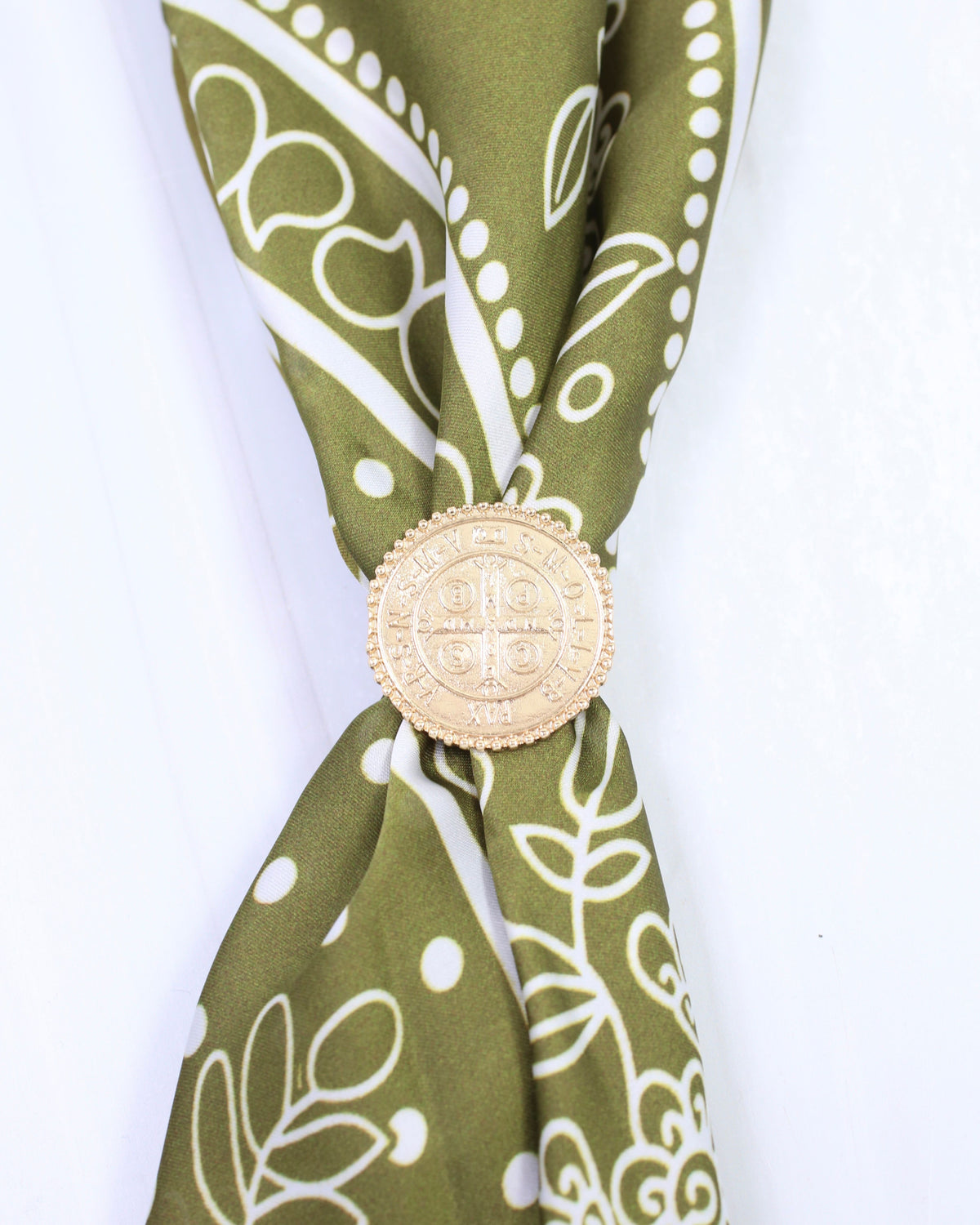 Corine Coin Scarf Ring Gold