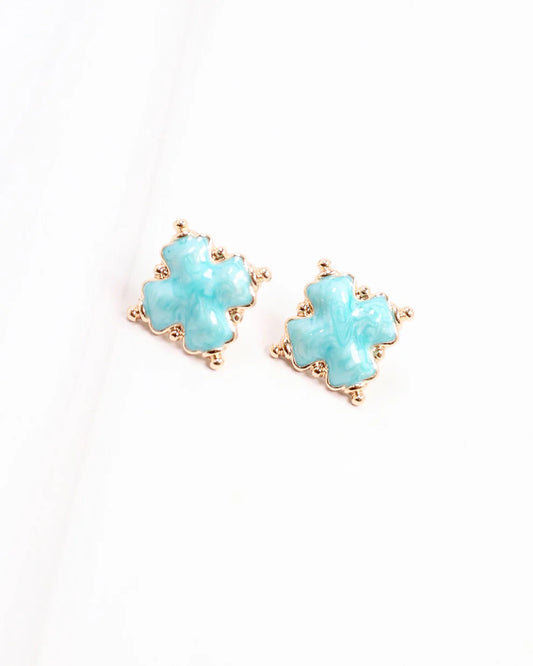 Calista Clover Earring Turquoise