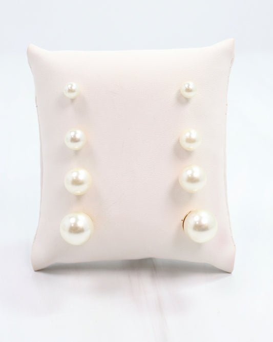 Britt Pearl Stud Set Pearl