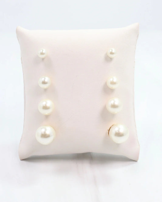 Britt Pearl Stud Set Pearl