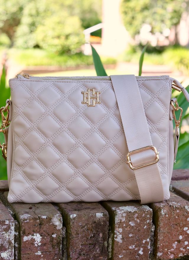 Ariana Crossbody Nude Quilted DQ