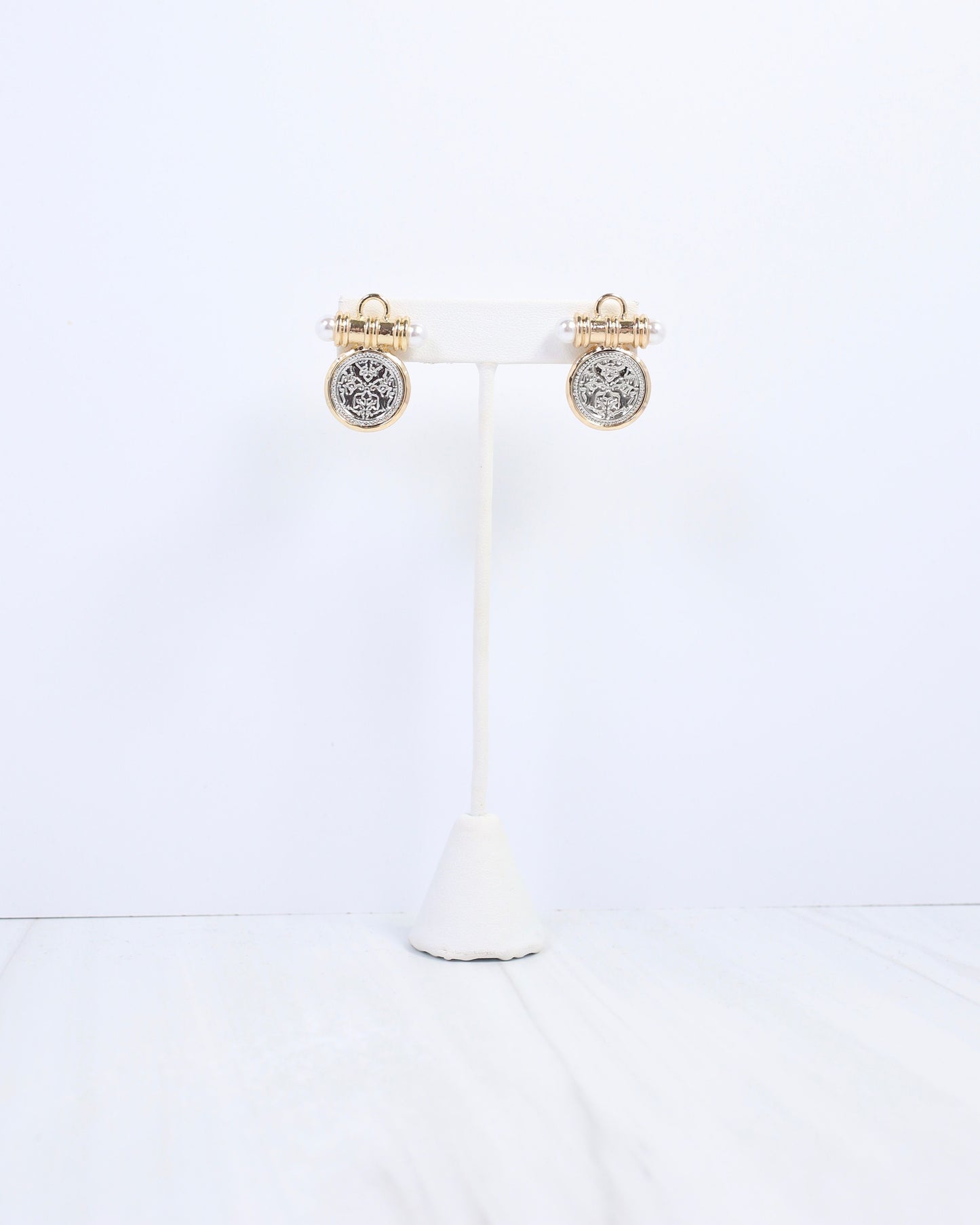 Kurri Circle Drop Earring Silver